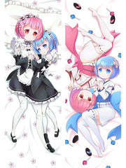 Rem Body Pillow Rem and Ram chibi