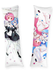 Rem Body Pillow Rem and Ram chibi